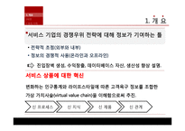 기업의 서비스 전략과 경쟁력-5