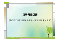 가족치료이론(구조적 가족치료와 가족정서체계치료 중심으로) PPT, 파워포인트-1