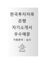 한국투자저축은행 자기소개서 합격예문 [한국투자저축은행자소서 + 면접기출문제] 한국투자저축은행(심사)자기소개서한국투자저축은행자소서항목-1