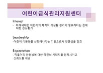 어린이급식관리지원센터(센터현황, 사업소개, 교육방법, 급식관리지원센터역할, 필요성, 해외자료) PPT, 파워포인트-9