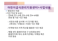 어린이급식관리지원센터(센터현황, 사업소개, 교육방법, 급식관리지원센터역할, 필요성, 해외자료) PPT, 파워포인트-15
