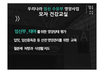우리나라 임신부 수유부 영양사업(모자보건, WIC프로그램, 모자건강교실, 보건소모유수유클리닉, 마더리스크, 영양PLUS) PPT 파워포인트-6
