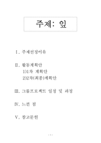 만0세(2세) 놀이지도 활동계획안-잎 놀잇감 놀이-1