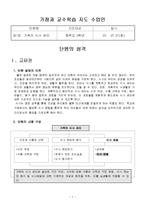 가족의 식사관리 수업지도안(가정과 교수학습지도 수업안, 본시수업안, 중학생식사관리수업, 수업계획서)-1