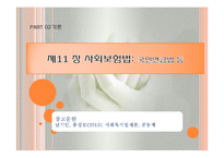 사회보험법(국민연금법등, 사회보험법의의의와특성, 사회복지법제론, 남기민저, 공동체) 발표용, PPT, 파워포인트-1