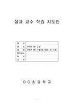 실과교수학습지도안(단원지도계획안, 균형잡힌식사, 간단한조리하기, 본시수업안, 조리하기)-1