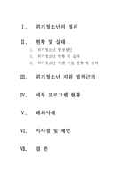 위기청소년의 현황 및 제도-2