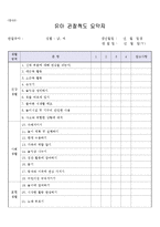 영유아관찰기록서식모음(관찰일지,영아반, 유아반, 관찰척도요약지, 기본생활습관평가체크리스트, 영유아관찰일지양식)-5