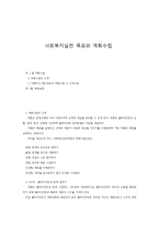 사회복지실천 목표와 계획수립-1