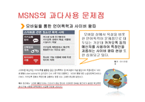 청소년 MSNS 과다사용 실태와 예방책-9
