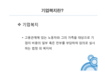 사회복지의 재원-기업복지제도 조사-5