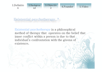 Existential therapy 레포트-3