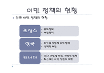 이민 정책의 현황과 시사점-3