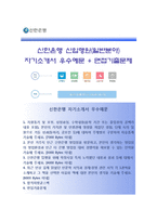 (신한은행자기소개서 + 면접족보) 신한은행(신입행원일반분야)자소서 [신한은행합격자기소개서신한은행자소서항목]-1