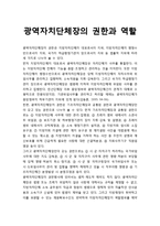 광역자치단체장의 권한과 역할-1