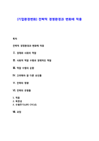 [기업환경변화] 전략적 경영환경과 변화에 적응-1
