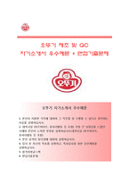 (오뚜기자기소개서 + 면접족보) 오뚜기(제조 및 QC)자소서 [오뚜기합격자기소개서오뚜기자소서항목]-1