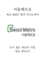 서울메트로 최신 BEST 합격 자기소개서!!!!-1
