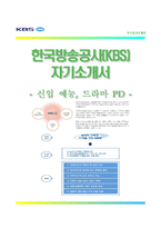 (한국방송공사자기소개서 + 면접족보) 한국방송공사(KBS예능드라마PD)자소서 [KBS합격자기소개서KBS자소서항목PD자기소개서자소서]-1