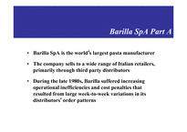 Barilla SpA SCM 레포트-3