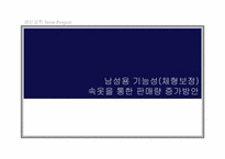 [생산관리] 남성용 기능성(체형보정)속옷을 통한 판매량 증가방안-1