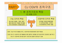 [조직구조] CJ CGV의 성공사례-13
