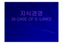 [지식경영] 이랜드사례-1