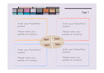 메이크업 패션 화장 뷰티 미용 색조 배경파워포인트 PowerPoint PPT 프레젠테이션-6