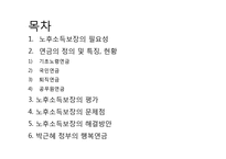 노후소득보장의 평가와 문제점 및 해결방안-2