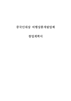 [사업계획서] 중국인대상 원정 운전면허취득 여행상품개발 창업 사업계획서-1