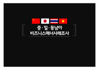 중, 일, 동남아 비즈니스매너사례조사-1