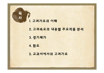 고려가요의 이해, 주요작품 분석-2
