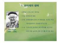 피아제 인지발달이론(피아제의생애, 인지발달개념, 피아제이론, 주요개념, 인지발달단계) PPT-3