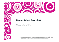 동그라미 화사한 예쁜 화려한 패턴 배경파워포인트 PowerPoint PPT 프레젠테이션-1