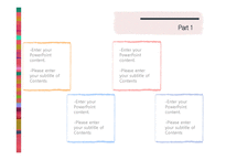 색깔 예쁜 색채 무지개색 미술  배경파워포인트 PowerPoint PPT 프레젠테이션-17