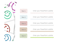 스마일 웃음 엔돌핀 미소 긍정 배경파워포인트 PowerPoint PPT 프레젠테이션-4