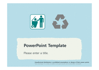재활용 쓰레기 자원재활용 분리수거 배경파워포인트 PowerPoint PPT 프레젠테이션-1