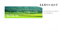농촌복지의 현황과 문제점 및 발전방안-2