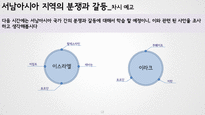 고등학교 1학년 일반사회 수업지도안- 서남아시아 지역의 분쟁과 갈등-17
