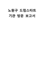 [사회복지] 드림스타트 기관 방문 보고서-1