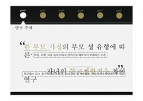 한 부모 가정의 부모 성 유형에 따른자녀의 학교생활적응 차이 연구-3