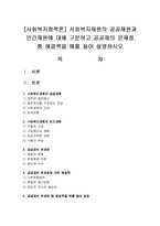 [사회복지정책론] 사회복지재원의 공공재원과 민간재원에 대해 구분하고 공공재의 문제점 중 해결책을 예를 들어 설명하시오-1