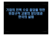 기업의 비정규직 고용 실태와 장단점 고찰-1