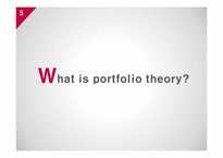 [재무관리] Portfolio Theory-5