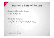 [재무관리] Portfolio Theory-12