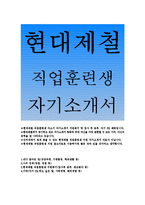 현대제철 직업훈련생 자기소개서]현대제철 직업훈련생 자소서,지원동기,현대제철 직훈 자기소개서,입사후포부,현대제철 직업훈련생 신입자기소개서-1