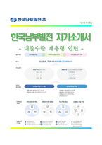 [한국남부발전자기소개서] 한국남부발전 대졸수준 채용형인턴 합격자소서와 면접기출문제,한국남부발전인턴자기소개서,한국남부발전자소서항목-1