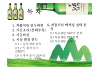 처음처럼 기업분석과 경쟁사(참이슬)분석및 처음처럼 마케팅 SWOT,STP,4P전략 분석 PPT-2
