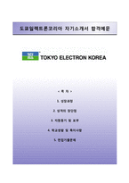 (도쿄일렉트론코리아자기소개서 + 면접족보) 도쿄일렉트론코리아(인턴)자소서 [도쿄일렉트론코리아합격자기소개서,도쿄일렉트론코리아자소서항목]-1