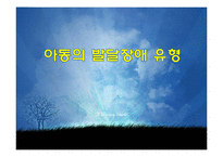아동의 발달장애 유형-1